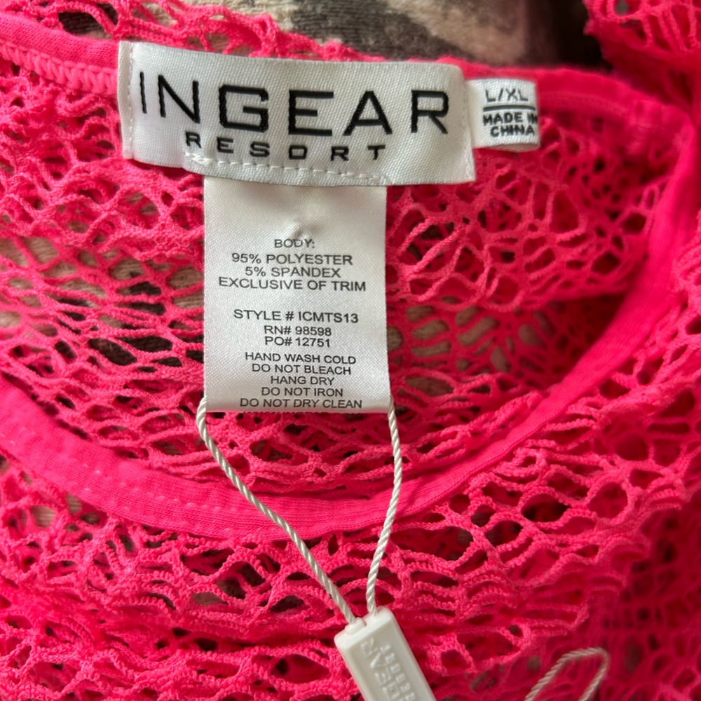 Ingear Resort Pink Lace Swim Cover-Up - Picture 7 of 7